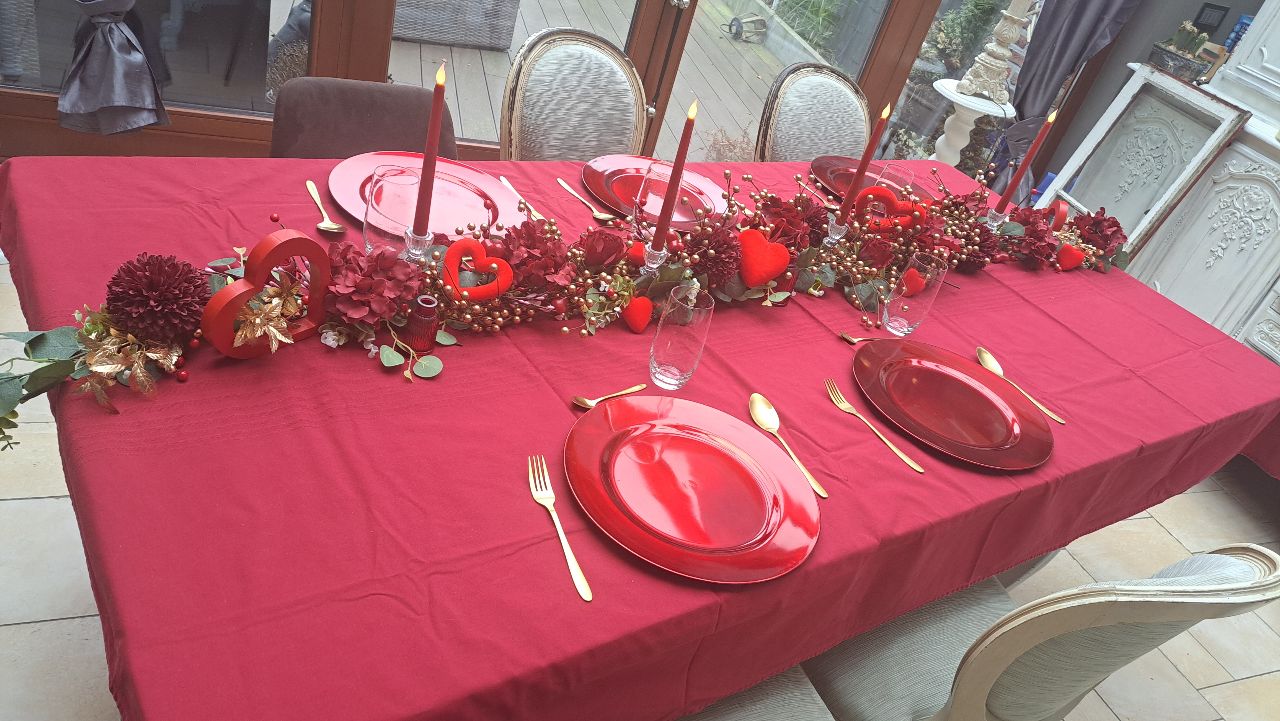 🎀 Table de Saint-Valentin 2025