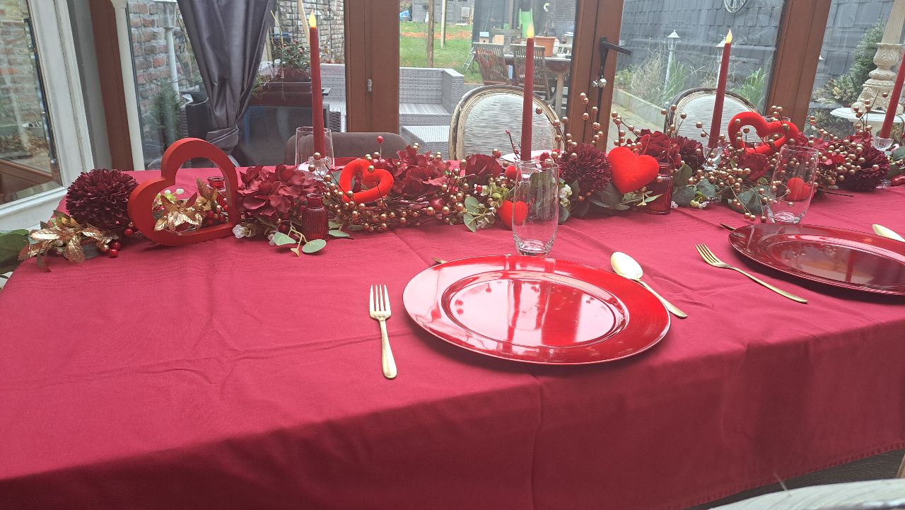 🎀 Table de Saint-Valentin 2025